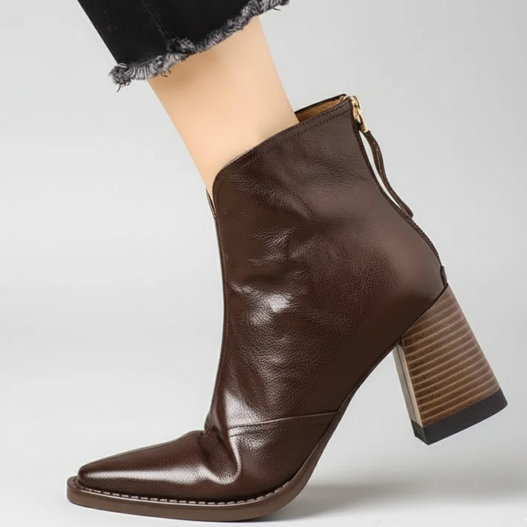 Amélie | Bottines de Luxe à Talon Moyen