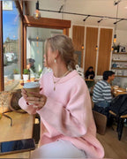 Marianne™- Pull rose oversize