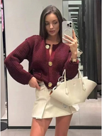 Océane – Pull long en maille