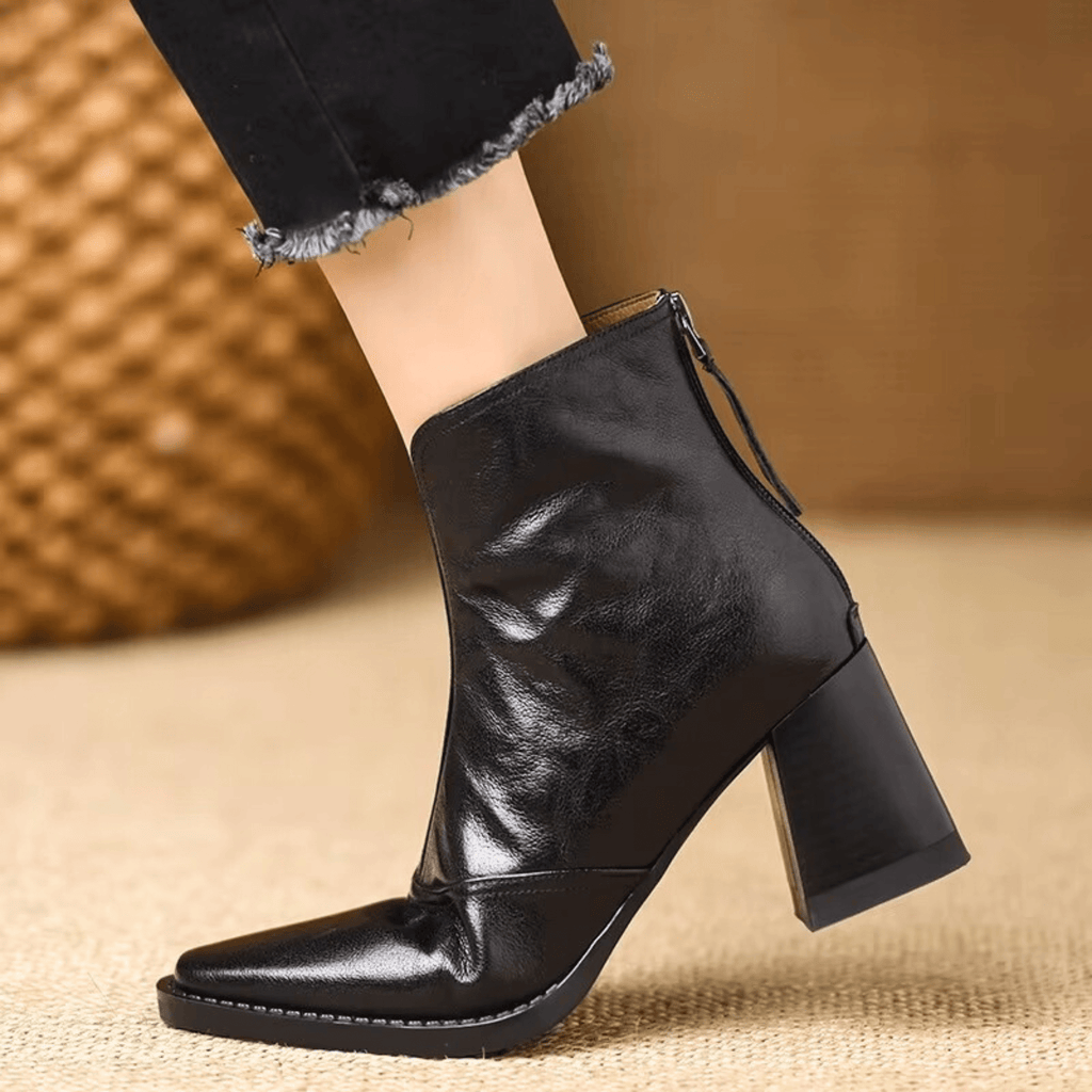 Amélie | Bottines de Luxe à Talon Moyen